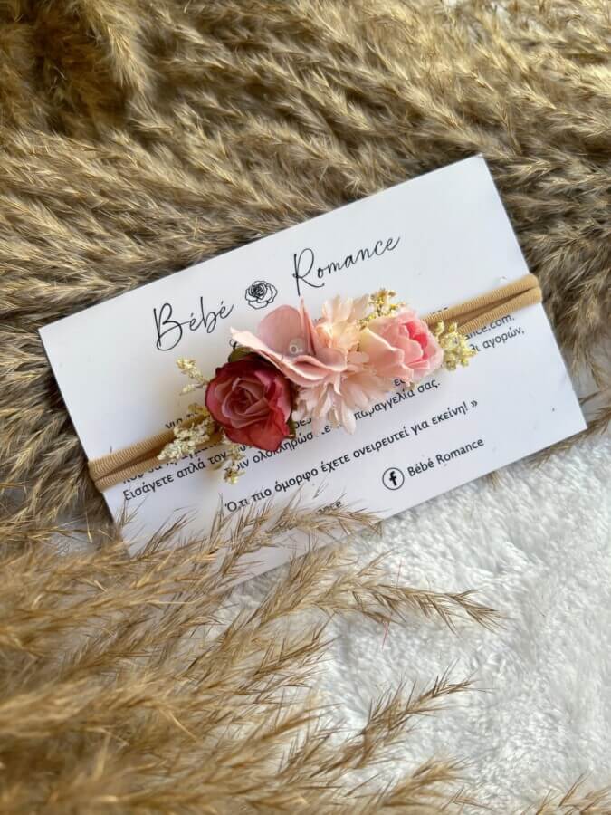 Blossom χειροποίητη ελαστική κορδέλα μαλλιών