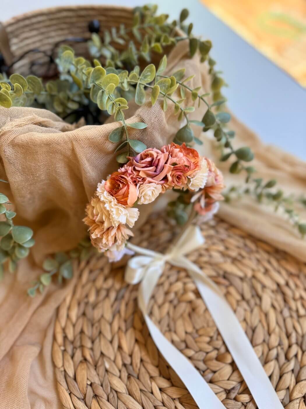 “Bethany” χειροποίητη Flower Crown